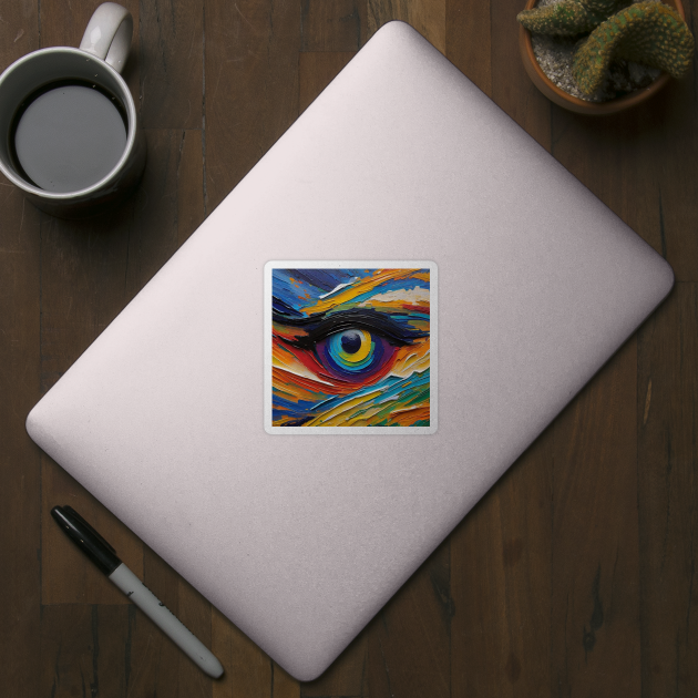 Colorful Eye Painting. Oil painting eye. Artsy colorful eye. Painting Lovers. Colorful Art. Colorful Paintings. Eye Art. by Dmitry_Buldakov